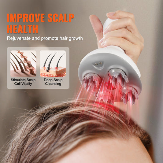 Rechargeable Electric Scalp Massager – Waterproof Portable Relaxation Tool