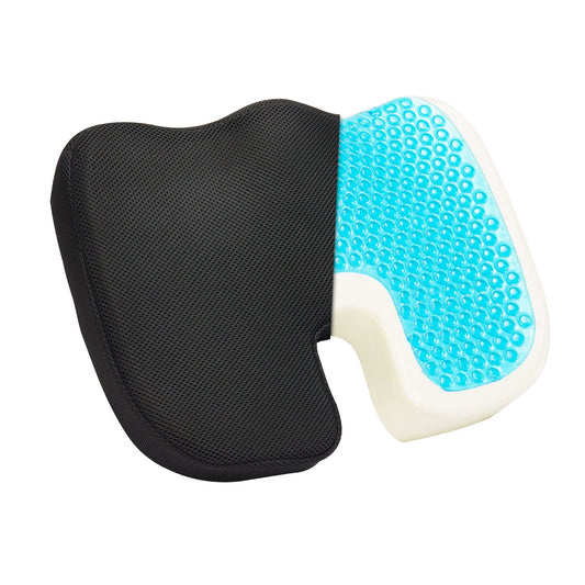 Cooling Gel & Memory Foam Seat Cushion – U-Shaped Pressure Relief Pad for Office, Car, Wheelchair & Travel